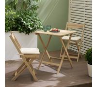Habitat Evissa 2 Seater Folding Wooden Garden Bistro Set
