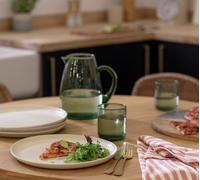 Habitat Evora 4 Piece Stoneware Side Plates - Natural