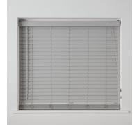 Habitat Faux Wood Grey 25mm Slat Venetian Blind - 120cm