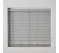 Habitat Faux Wood Grey 25mm Slat Venetian Blind - 90cm