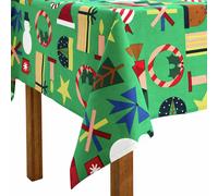 Habitat Festive Icons Wipe Clean Table Cloth - Green