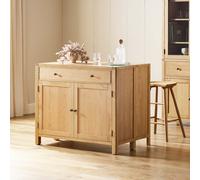 Habitat Finchley Solid Wood 2 Seater Bar Island - Oak