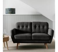 Habitat Finney Fabric 2 Seater Sofa - Charcoal