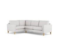 Habitat Flint Fabric Left Hand Corner Sofa - Natural-Ash Leg