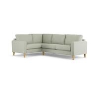 Habitat Flint Fabric Left Hand Corner Sofa - Sage Green