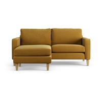 Habitat Flint Fabric Reversible 3 Seater Corner Sofa - Gold