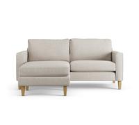Habitat Flint Fabric Reversible 3 Seater Corner Sofa-Natural
