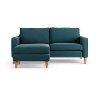 Habitat Flint Fabric Reversible 3 Seater Corner Sofa - Teal