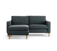 Habitat Flint Fabric Reversible 3 Seater CornerSofa-Charcoal