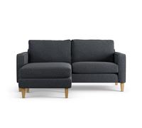 Habitat Flint Fabric Reversible 3 Seater CornerSofa-Charcoal