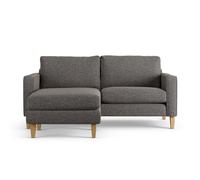 Habitat Flint Fabric Reversible 3 Seater CornerSofa-Charcoal