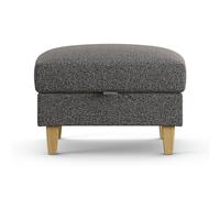 Habitat Flint Fabric Storage Footstool - Charcoal