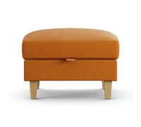 Habitat Flint Fabric Storage Footstool - Orange
