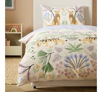 Habitat Flora Fauna Panel Cream Bedding Set - Single