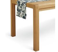 Habitat Floral Reversible Cotton Table Runner - Navy