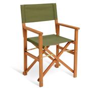 Habitat Folding Wooden Garden Director Chair - Green