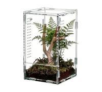 Habitat for Jumping Spiders - Clear Acrylic Housing Escape Proof Terrarium with Front Opening Spider Tank | Pet Watching Facility for Home, Business