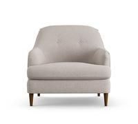 Habitat Frome Fabric Armchair - Stone - Dark Leg