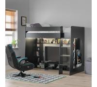 Habitat Gaming High Sleeper Bed - Black