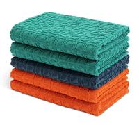 Habitat Geo Circles Pack of 5 Terry Tea Towels
