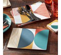 Habitat Geo Corkback Set of 4 Placemats and Coaster