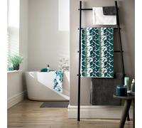 Habitat Geometric Bath Towel - Blue & Green