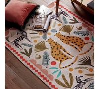 Habitat Global Animal Print Natural Cut Pile Rug - 120x170cm