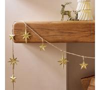 Habitat Gold Coloured Vintage Iron Star Chain Garland