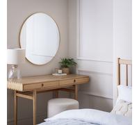 Habitat Gold Effect Round Wall Mirror - 80x80cm