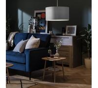 Habitat Grey Velvet Easy Fit Lampshade - 49cm