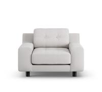 Habitat Hendricks Fabric Armchair - Natural - Black Leg