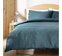 Habitat Herbalist Cotton Textured Blue Bedding Set - King