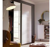 Habitat Holsted Mirror 180cm Sliding Wardrobe - White Gloss