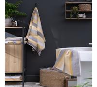 Habitat Horizontal Stripe Tufted Face Cloth 2 Pack - Mustard