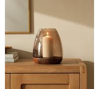 Habitat Hurricane Candle Holder - Brown