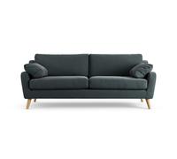 Habitat Ivor Fabric 4 Seater Sofa - Charcoal - Ash Leg