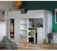 Habitat Jackson High Sleeper Bed Frame - White and Grey