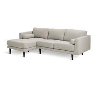 Habitat Jacob Fabric Left Hand Corner Sofa - Stone