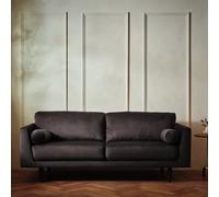 Habitat Jacob Velvet 3 Seater Sofa - Chocolate