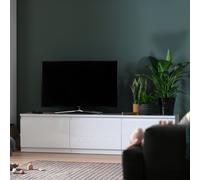 Habitat Jenson 3 Door Large TV Unit - White Gloss