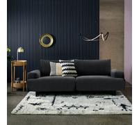 Habitat Julien Fabric 3 Seater Sofa - Charcoal