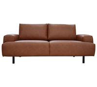 Habitat Julien Faux Leather 2 Seater Sofa - Tan