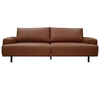 Habitat Julien Faux Leather 3 Seater Sofa - Tan