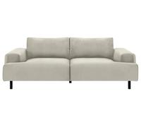 Habitat Julien Velvet 3 Seater Sofa - Natural