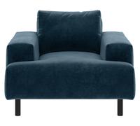 Habitat Julien Velvet Armchair - Navy