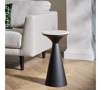 Habitat Kanan Side Table - Black & White