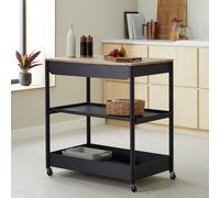 Habitat Kaylo Metal Kitchen Trolley - Black