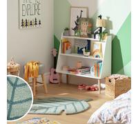 Habitat Kids Leaf Shaped Green Rug - 80x110cm