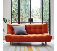 Habitat Kota 3 Seater Fabric Clic Clac Sofa Bed - Orange Red