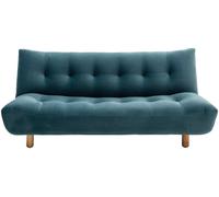 Habitat Kota 3 Seater Velvet Clic Clac Sofa Bed - Teal